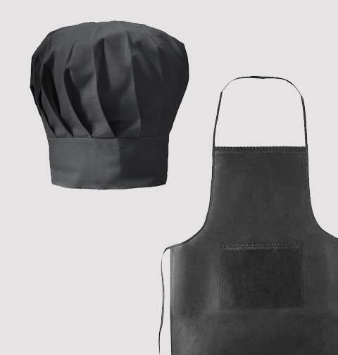 Forklæder og kokkehatte