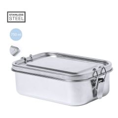 Matboks i rustfritt stål med vanntett lokk 750 ml