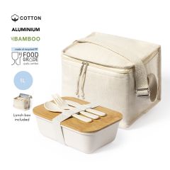 Bomull kjølebag og matboks sett