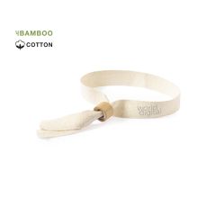 Bomulds armbånd med bambus lås til events