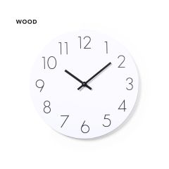 Hvitt veggur av MDF-tre med mulighet for logotrykk