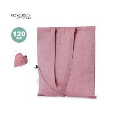 Mulepose af genanvendt bomuld med foldbar design