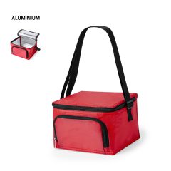 Kjølebag med skulderrem, ytterlomme og glidelås