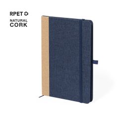 RPET notatbok med korkdetalj og blanke sider, A5