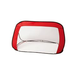 Sammenleggbart fotballmål inkludert polyesterpose