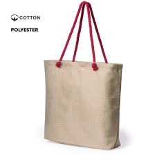 Polyester net med bomuld hank