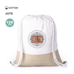 Bomulls gymnastikkpose med jute bunn 120 g/m²