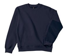 Rundhalset sweatshirt av bomull og resirkulert polyester