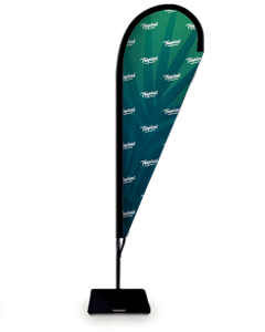 Beachflagg dråpeformet - budsjett