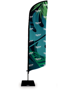 Strandflagg fjærform - budsjett