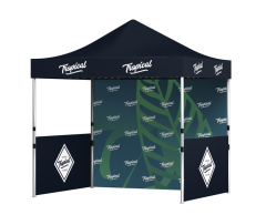 Pop-up reklametelt med trykk - Flere størrelser