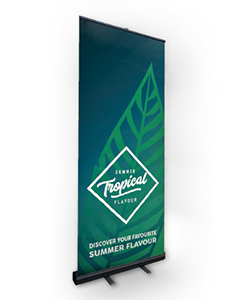 rollup banner med sort kassette