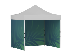 hel side væg med tryk til reklametelt 